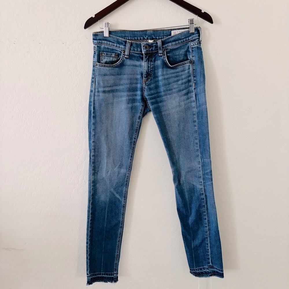Rag & Bone Dre Slim Boyfriend Blue‎ Denim Jeans W1590K510COO Women’s Skinny